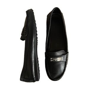 Coach Black Leather Loafers